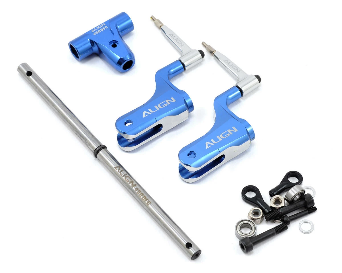 Align 450DFC Main Rotor Head Upgrade Set (Blue) 3 Align 450DFC Main Rotor Head Upgrade Set (Blue)