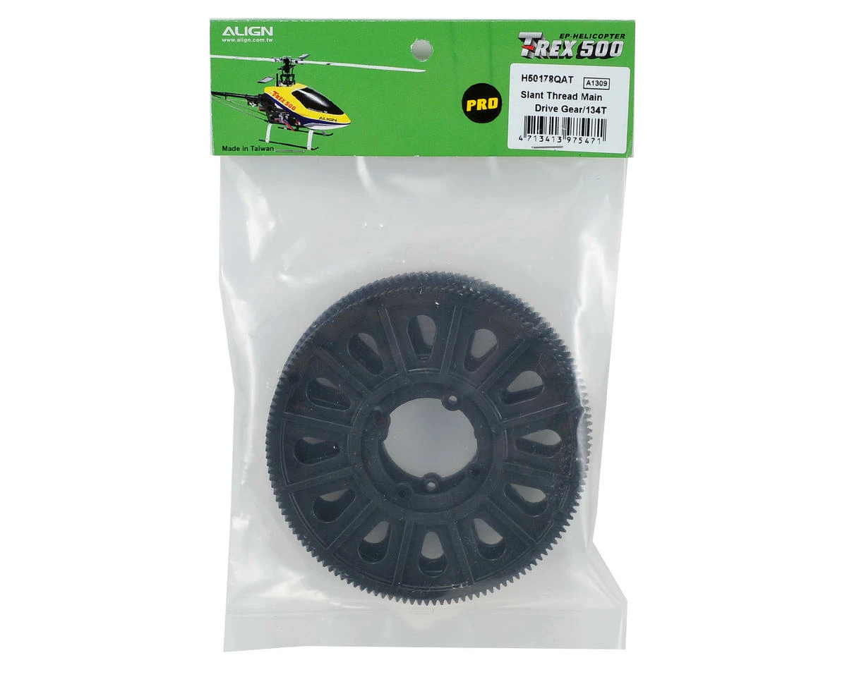 Align 500 Slant Thread Main Drive Gear Set (2) (134T) 4 Align 500 Slant Thread Main Drive Gear Set (2) (134T) - Image 2