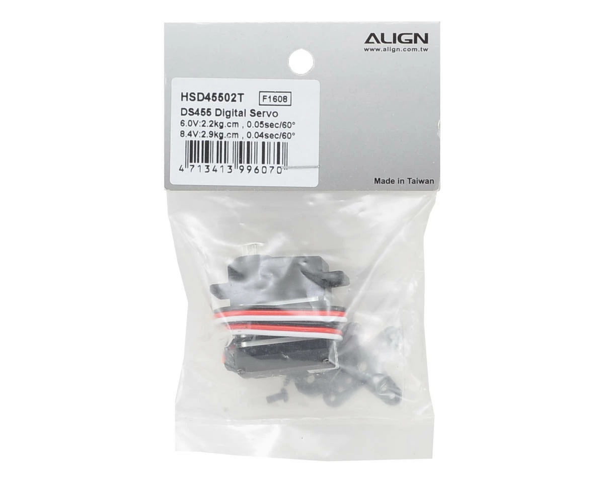 Align DS455 Metal Gear Digital Micro Tail Servo (High Voltage) 5 Align DS455 Metal Gear Digital Micro Tail Servo (High Voltage) - Image 3