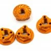 Avid RC Triad 4mm Light Weight Serrated Wheel Nut Set (4) (Orange) -Helicopters Sales avd1047 org