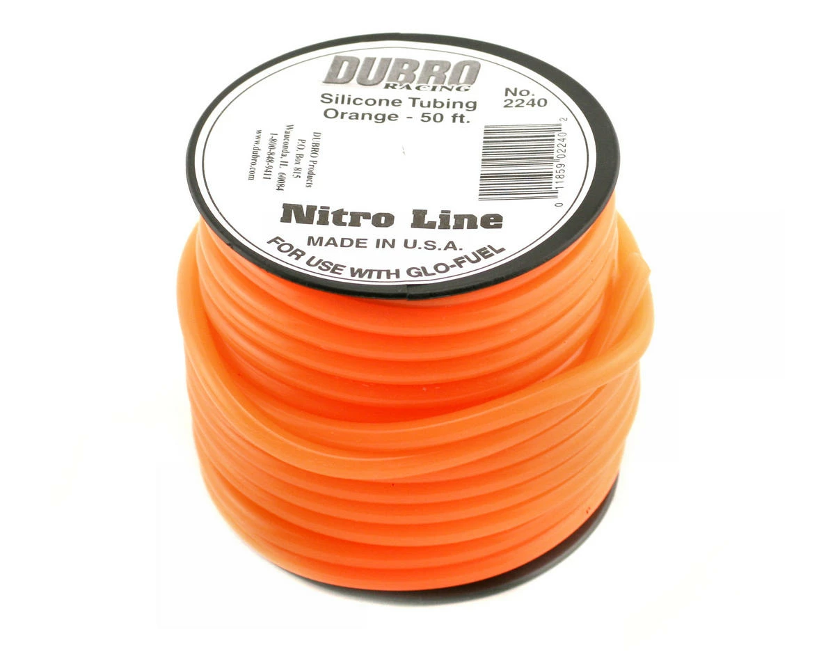 DuBro "Nitro Line" Silicone Fuel Tubing (Orange) (50') 3 DuBro "Nitro Line" Silicone Fuel Tubing (Orange) (50')