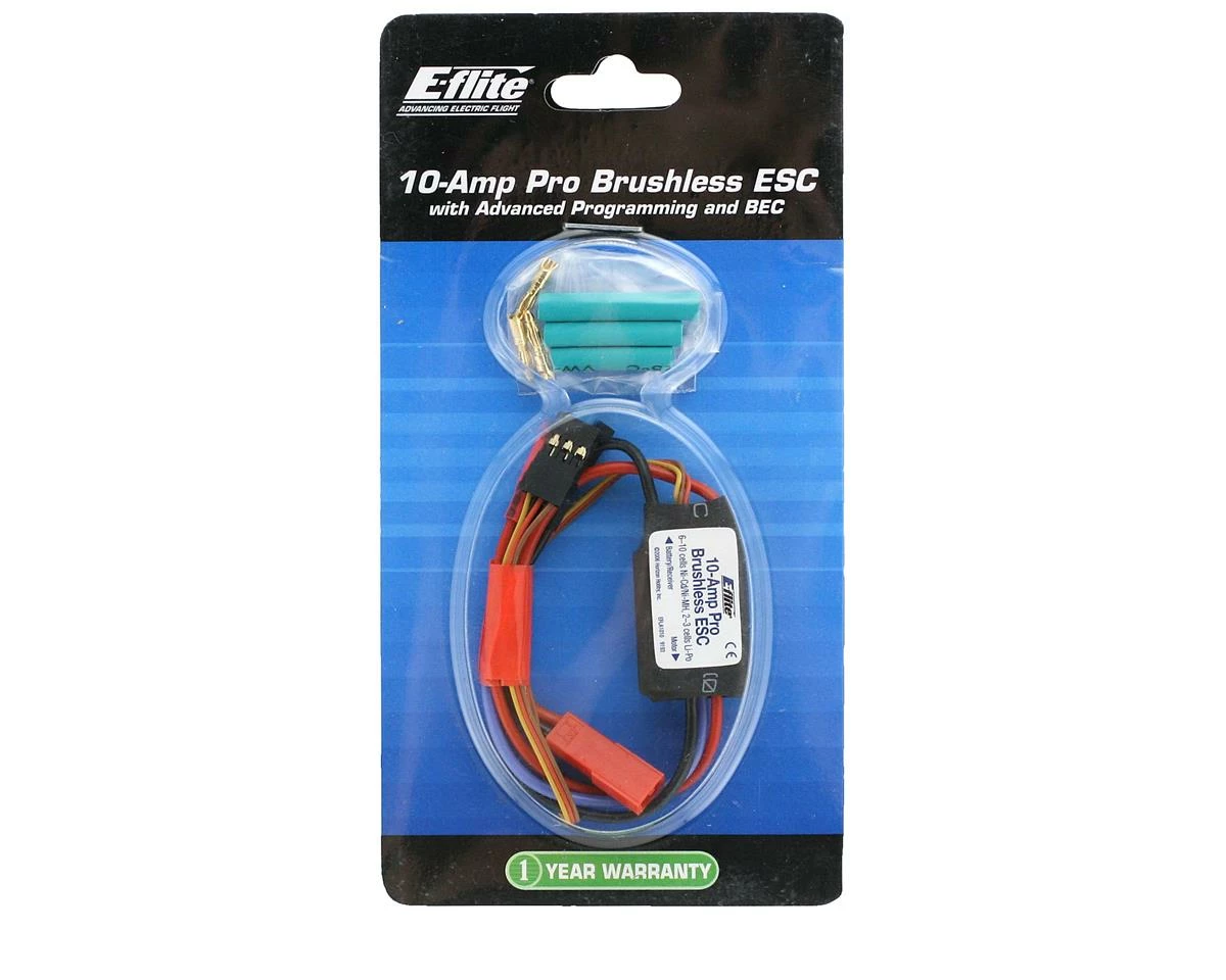 E-flite 10-Amp Pro BEC Brushless ESC (JST) 4 E-flite 10-Amp Pro BEC Brushless ESC (JST) - Image 2