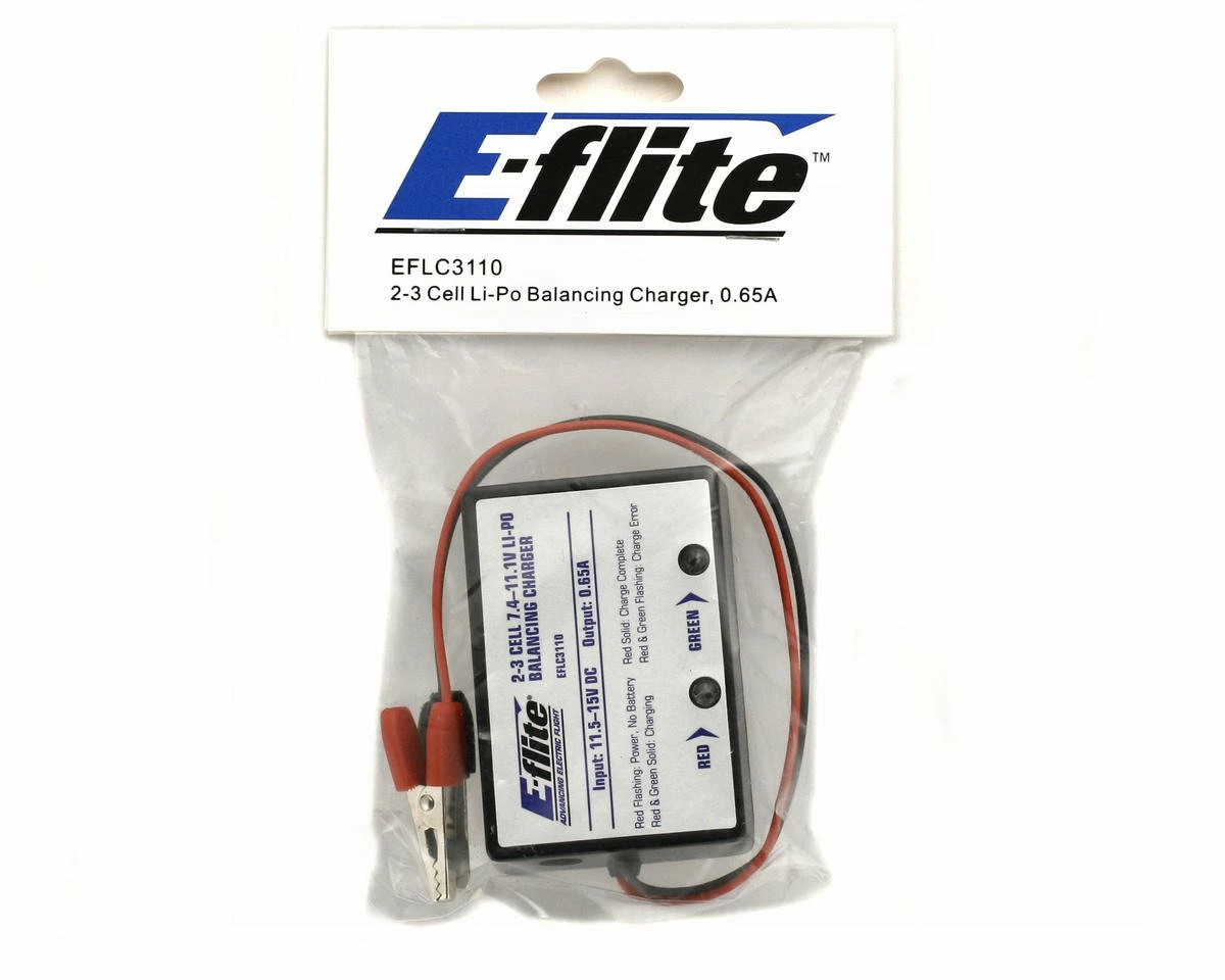 E-flite 2-3 Cell DC Li-Polymer Balancing Charger 0.65A 4 E-flite 2-3 Cell DC Li-Polymer Balancing Charger 0.65A - Image 2