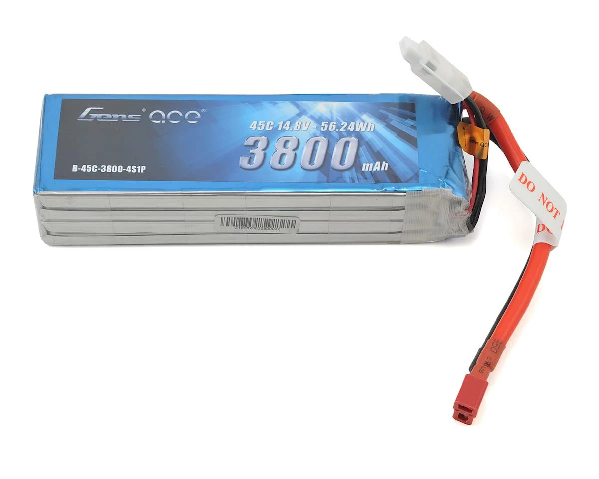 Gens Ace 4s LiPo Battery 45C (14.8V/3800mAh) w/T-Style Connector 3 Gens Ace 4s LiPo Battery 45C (14.8V/3800mAh) w/T-Style Connector