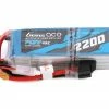 Gens Ace 4s LiPo Battery Pack 45C (14.8V/2200mAh) w/Universal Connector -Helicopters Sales gea22004s45t3