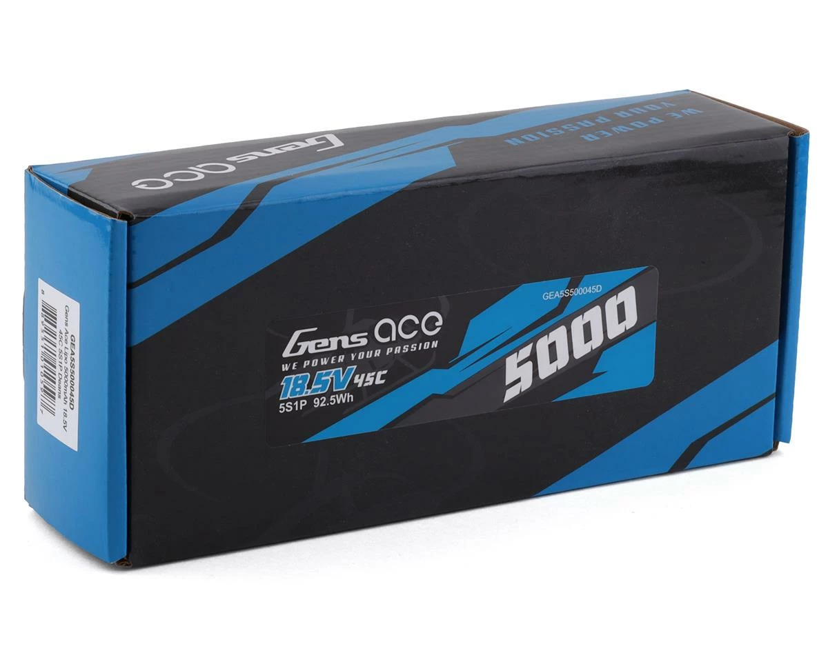 Gens Ace 5s LiPo Battery 45C w/T-Style Connector (18.5V/5000mAh) 4 Gens Ace 5s LiPo Battery 45C w/T-Style Connector (18.5V/5000mAh) - Image 2