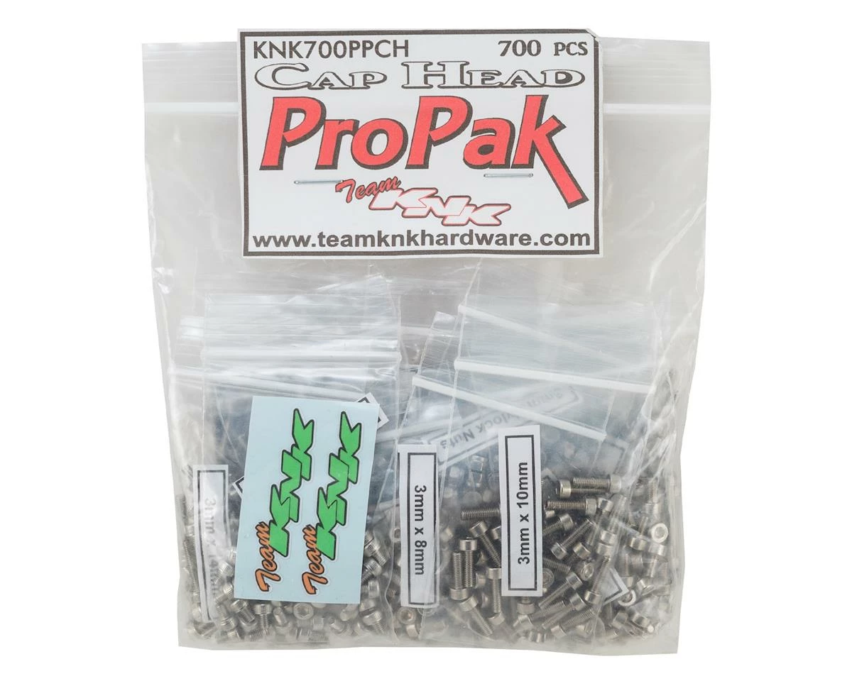 Team KNK Cap Head Pro Pak Stainless Screw Kit (700) 3 Team KNK Cap Head Pro Pak Stainless Screw Kit (700)