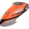 OMP Hobby M2 Plastic Canopy (Orange) -Helicopters Sales omp oshm2040