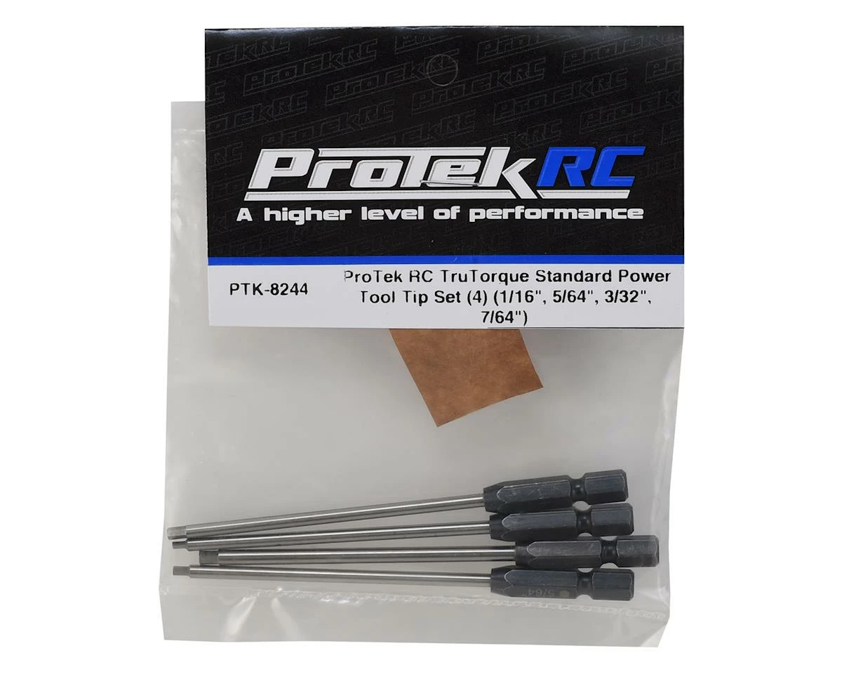 ProTek RC TruTorque Standard Power Tool Tip Set (4) (1/16", 5/64", 3/32", 7/64") 4 ProTek RC TruTorque Standard Power Tool Tip Set (4) (1/16", 5/64", 3/32", 7/64") - Image 2