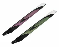 RotorTech 715mm "Ultimate" Flybarless Main Blade Set (Purple/Green) (Limited Edition)
