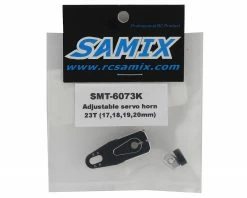 Samix Aluminum Adjustable Servo Horn (23T-KO/Sanwa) (Black) -Helicopters Sales samsmt 6073k 2