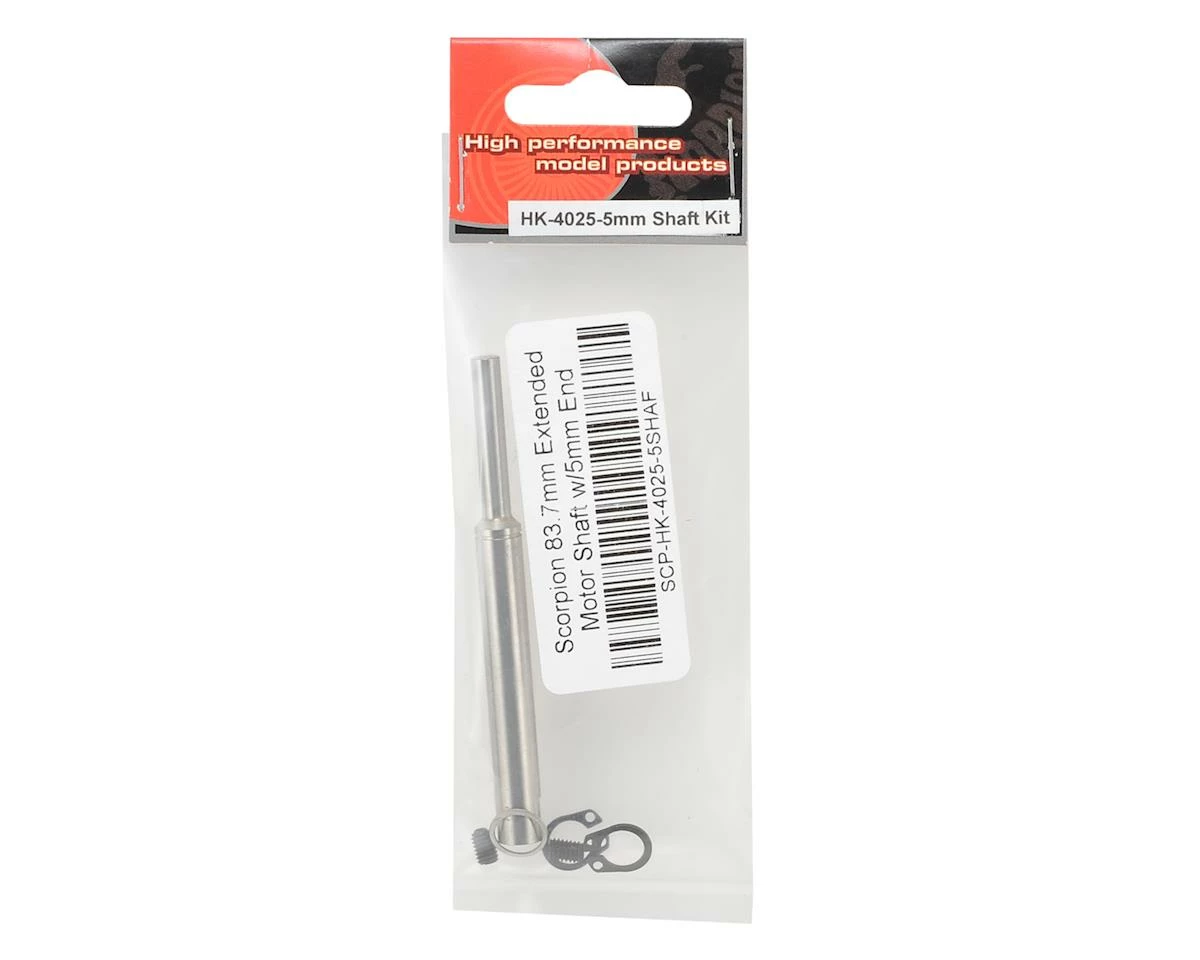Scorpion 83.7mm Extended Motor Shaft w/5mm End 4 Scorpion 83.7mm Extended Motor Shaft w/5mm End - Image 2