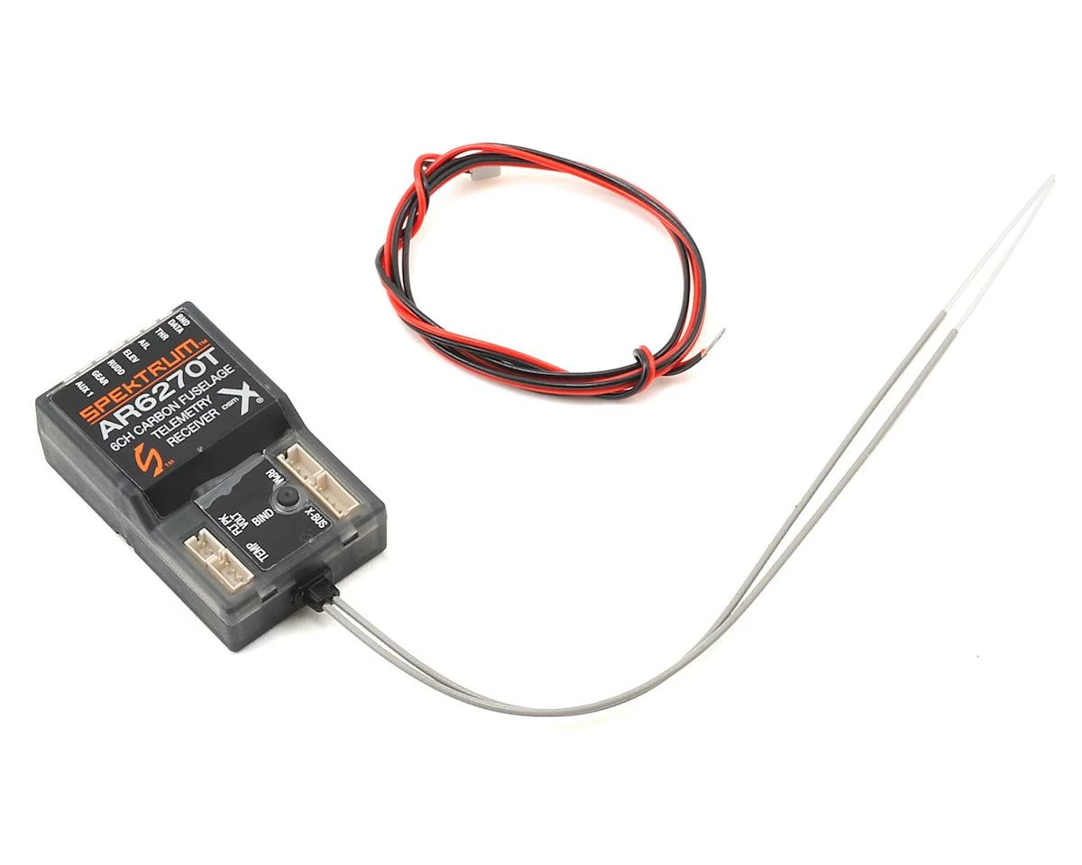 Spektrum RC AR6270T DSMX 6-Channel Carbon Fuse Telemetry Receiver 3 Spektrum RC AR6270T DSMX 6-Channel Carbon Fuse Telemetry Receiver