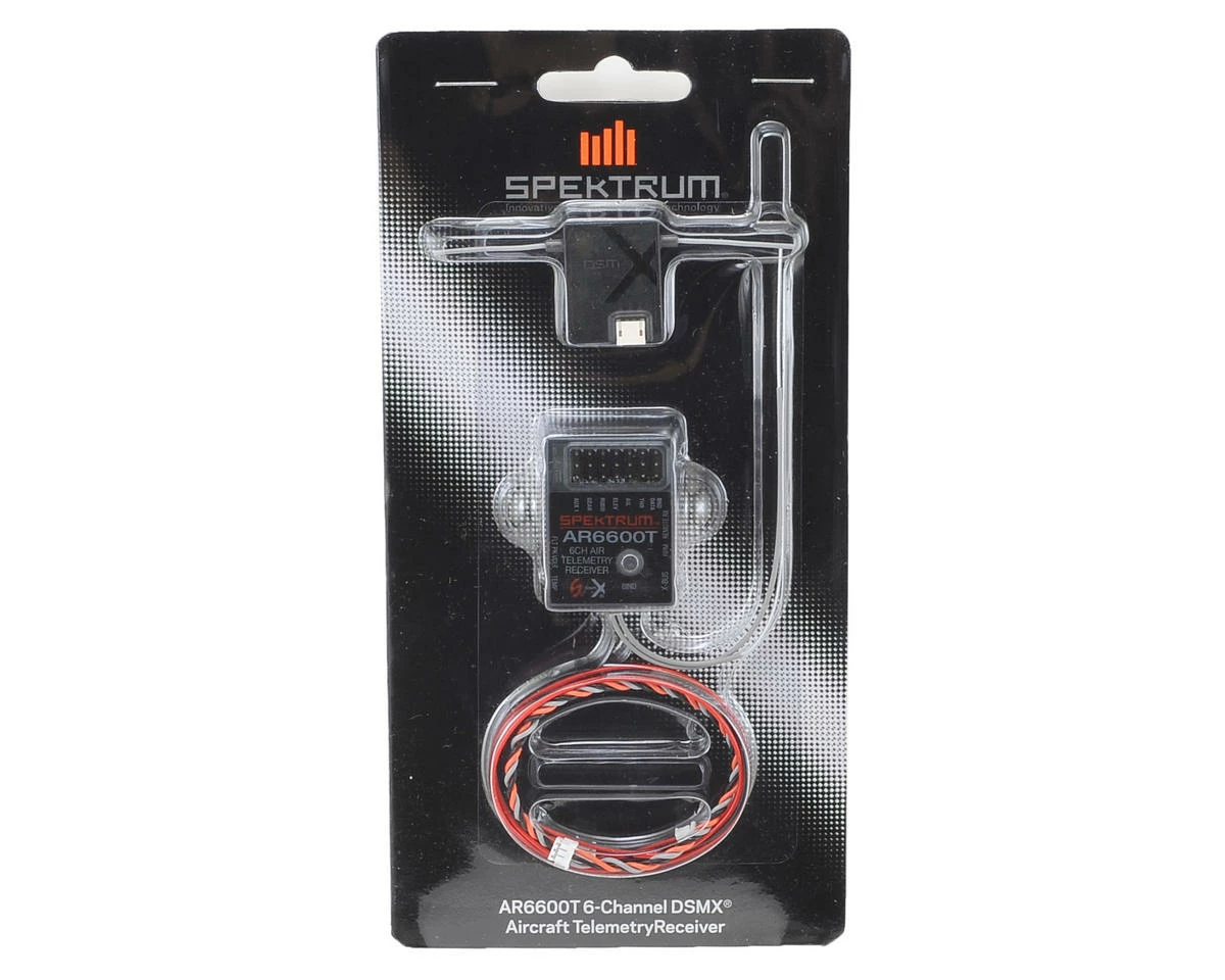 Spektrum RC AR6600T DSMX 6-Channel Air Telemetry Receiver 4 Spektrum RC AR6600T DSMX 6-Channel Air Telemetry Receiver - Image 2