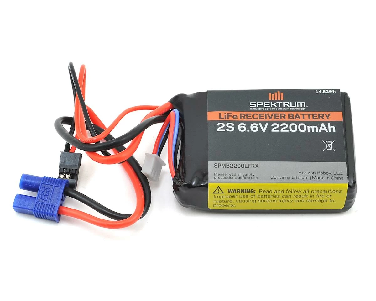 Spektrum RC LiFe Receiver Battery Pack (6.6V/2200mAh) 3 Spektrum RC LiFe Receiver Battery Pack (6.6V/2200mAh)