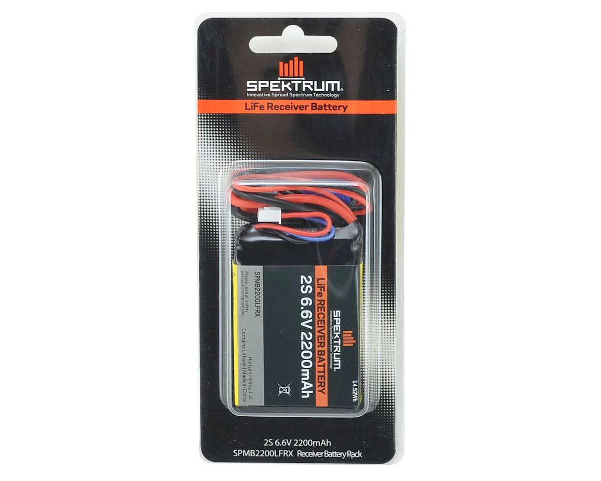 Spektrum RC LiFe Receiver Battery Pack (6.6V/2200mAh) 4 Spektrum RC LiFe Receiver Battery Pack (6.6V/2200mAh) - Image 2