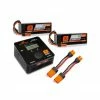 Spektrum RC Smart PowerStage 8S Bundle w/Two 4S Smart LiPo Hard Case Batteries (5000mAh) -Helicopters Sales spmxps8hc