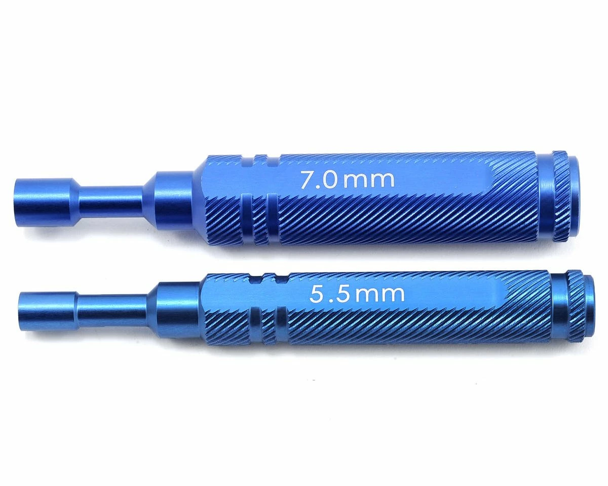 ST Racing Concepts Aluminum 1-Piece Metric Nut Driver Set (5.5mm/7.0mm) (Blue) 3 ST Racing Concepts Aluminum 1-Piece Metric Nut Driver Set (5.5mm/7.0mm) (Blue)