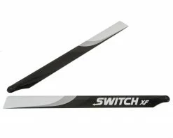 Switch Blades 713mm XF Premium Carbon Fiber Rotor Blade Set (Flybarless)