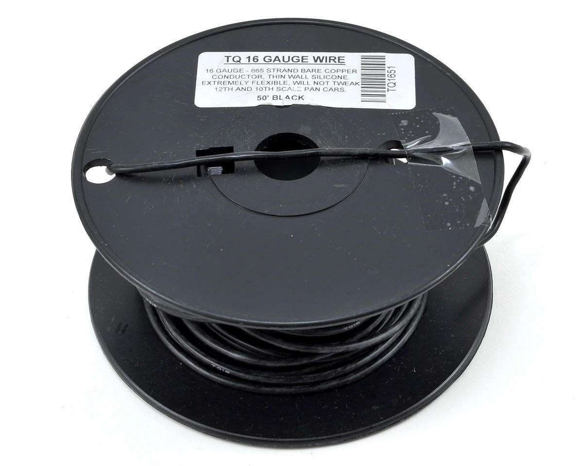 TQ Wire 16awg Silicone Wire (Black) (50') 3 TQ Wire 16awg Silicone Wire (Black) (50')