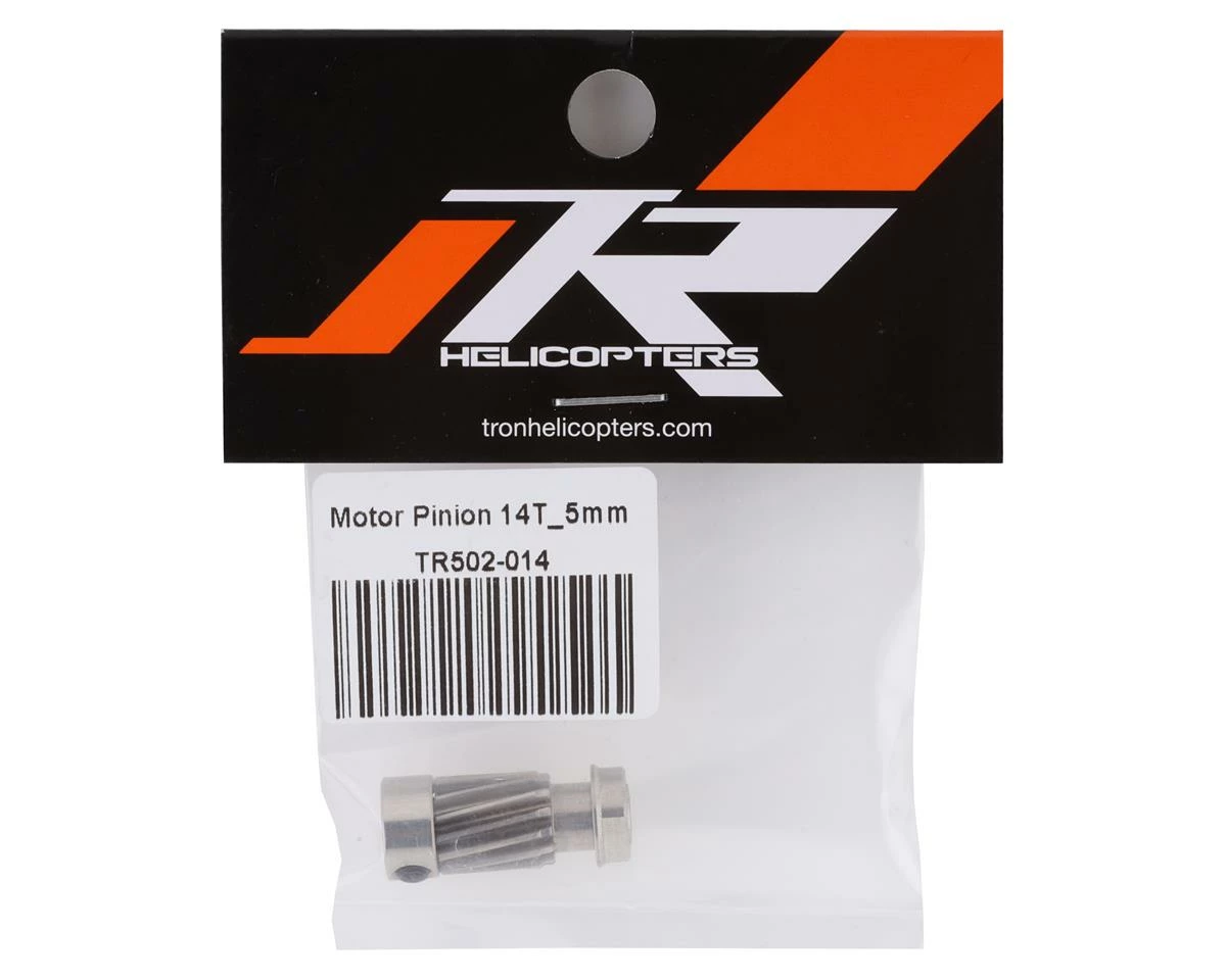 Tron Helicopters 5mm Mod 0.7 Motor Pinion (14T) 4 Tron Helicopters 5mm Mod 0.7 Motor Pinion (14T) - Image 2