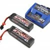 Traxxas EZ-Peak Live 4S "Completer Pack" Multi-Chemistry Battery Charger w/Two Power Cell 4S Batteries (6700mAh) -Helicopters Sales tra2993