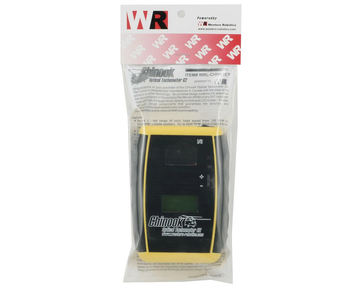 Western Robotics Chinook G2 Elite Optical Tachometer (Yellow) (2-4 Blades) 4 Western Robotics Chinook G2 Elite Optical Tachometer (Yellow) (2-4 Blades) - Image 2