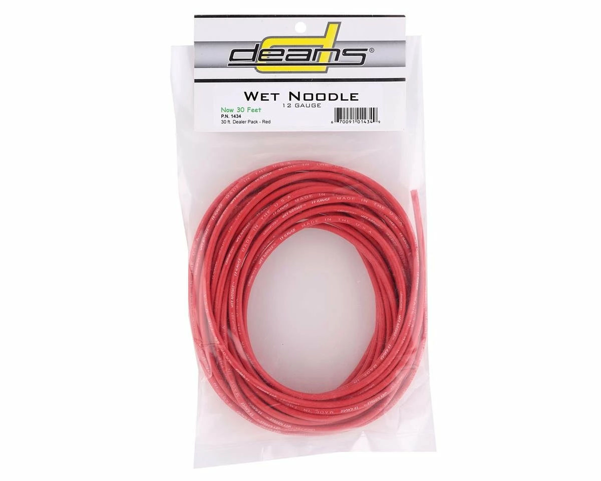 Deans 12AWG Wet Noodle Wire (Red) (30') 4 Deans 12AWG Wet Noodle Wire (Red) (30') - Image 2